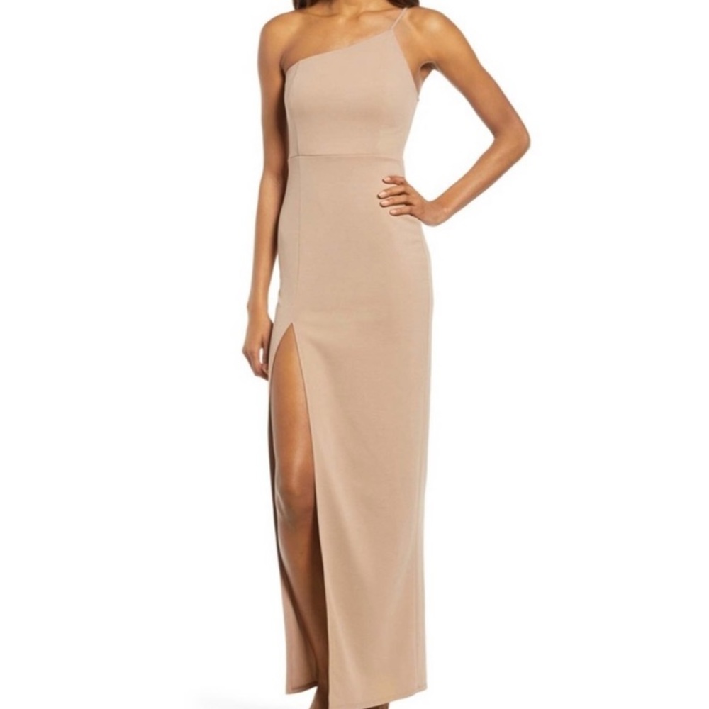 Keeper of My Heart One-Shoulder Maxi Dress
